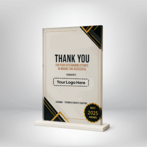 Elegant Glass & Acrylic Shield