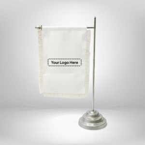 Premium Fringe Table Flag (Single Rod)