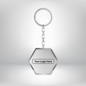 Hexagon Acrylic Keychain