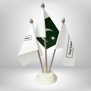 Triple Flag Stand (Marble Base)