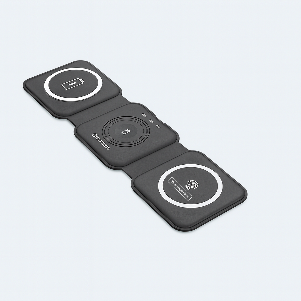 Foldable 3-in-1 Wireless Charging Pad
