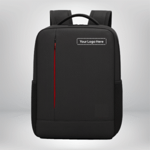 Minimalist Slim Laptop Backpack (Red Zip)