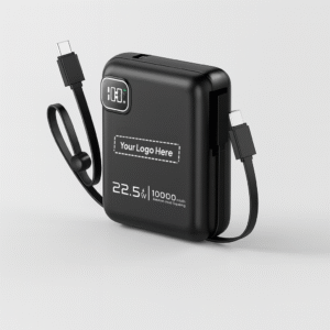 Smart Compact Power Bank with Cables