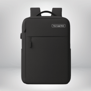 Jet Black Anti-Theft Laptop Backpack