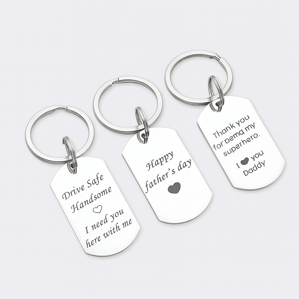 Stainless Steel Keychain Set (3-Piece)