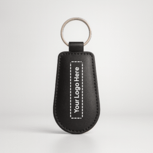 Black Premium Leather Keychain