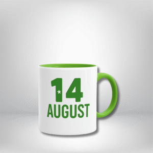 “14 August” Typography Mug