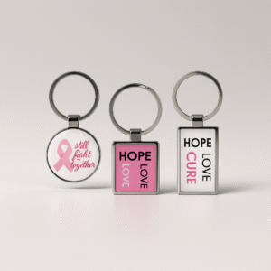 Awareness Metal Keychain