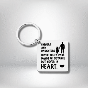 “Fathers & Daughters” Metal Keychain