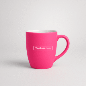 Pink Ceramic Mug Inner White