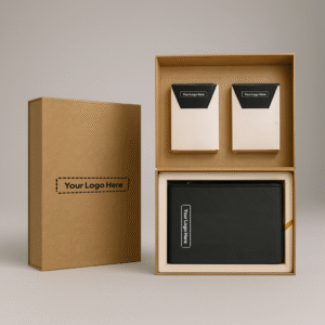 Leather Wallet & Card Holder Set