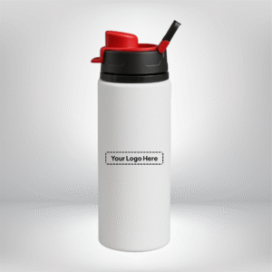 Straw Lid Insulated Water Bottle